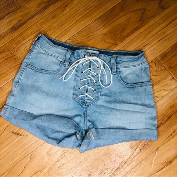 pacsun lace up shorts